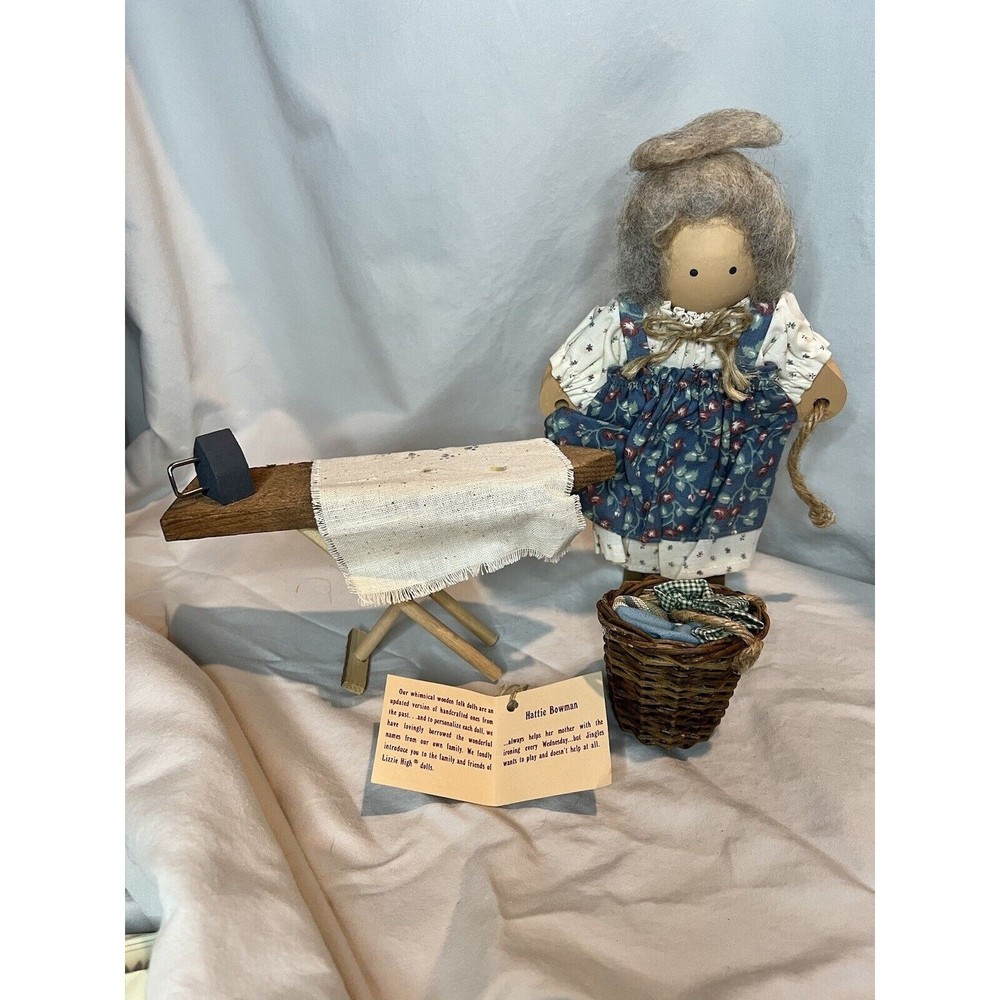 Hattie Bowman Lizzie High Doll Laundry Ironing Board